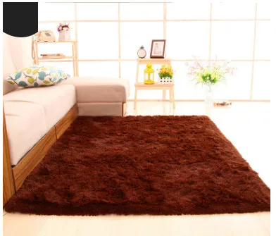 Супер мягкий Шелковый шерстяной ковер для помещений современный спальни