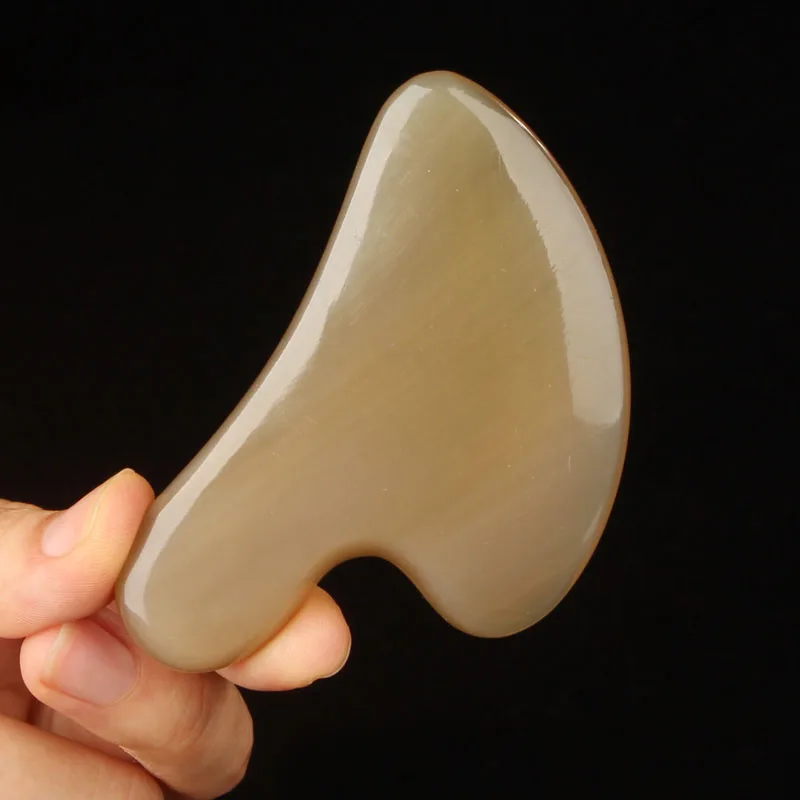 Рог яка гуашь скребок для ухода за лицом лица и глаз лифтинг кожи Детокс Спа