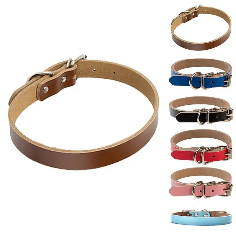 

Dog Collar Personalized Faux Leather Adjustable Fashion Soft Pet Collar Durable Dog Puppy Kittens Collars Pet Supplies Accessory