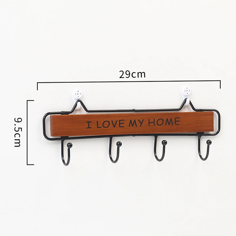 

Wooden Hooks Clothes Hanger Nordic Wall Hanging Storage Rack Hat Coat Hanger For Living Room Bedroom DRSA889