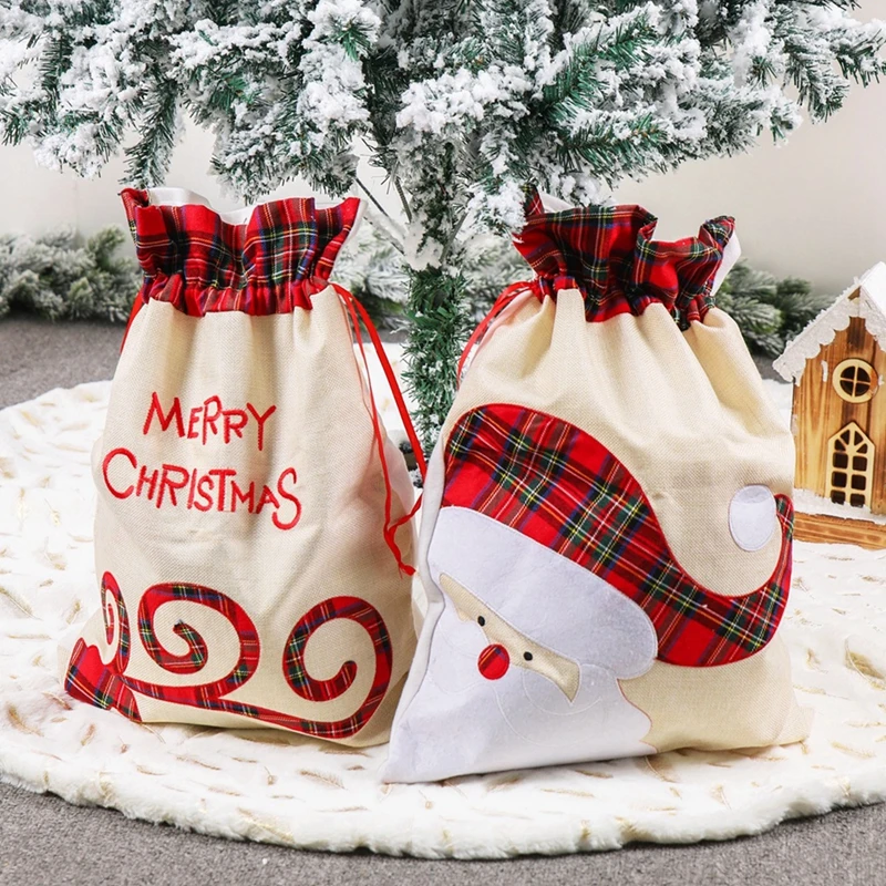 Санта печенья мешок подарок Рождественский Декор для дома 2020 орнамент Noel Navidad Natal