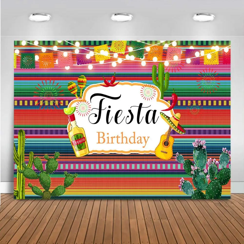 Fondo de Fiesta Mexicana, Fondo de Fiesta de verano, suministros de decoración para Fiesta de cumpleaños