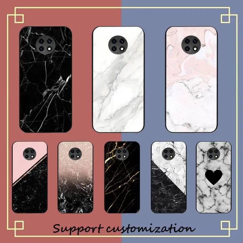 

Pink White Marble Phone Case For Xiaomi Redmi Note8A 7 5 Note8pro 8T 9Pro TPU Coque for note6pro Funda Capa
