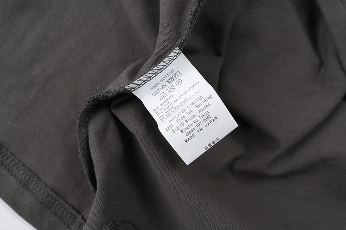 Мужская/женская футболка с вышивкой в японском стиле | Мужская одежда