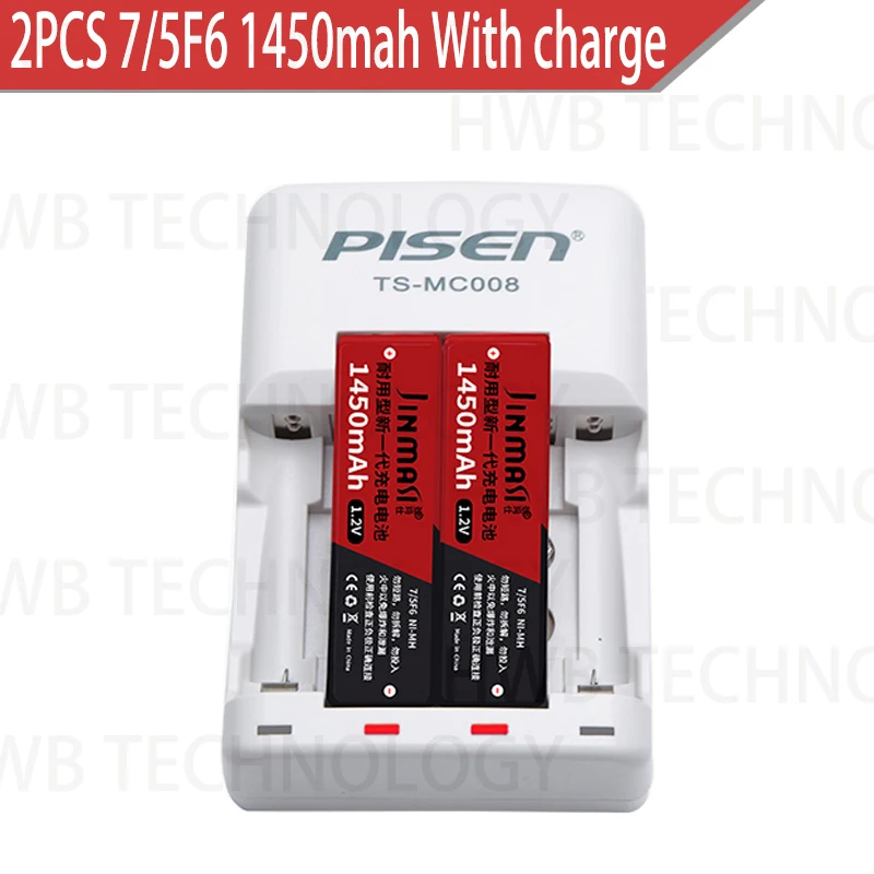 2 шт 1,2 V 7/5F6 67F6 1450mAh Ni-MH жевательная резинка аккумулятор 7/5 F6 для panasonic sony MD CD кассетный плеер+ зарядное устройство