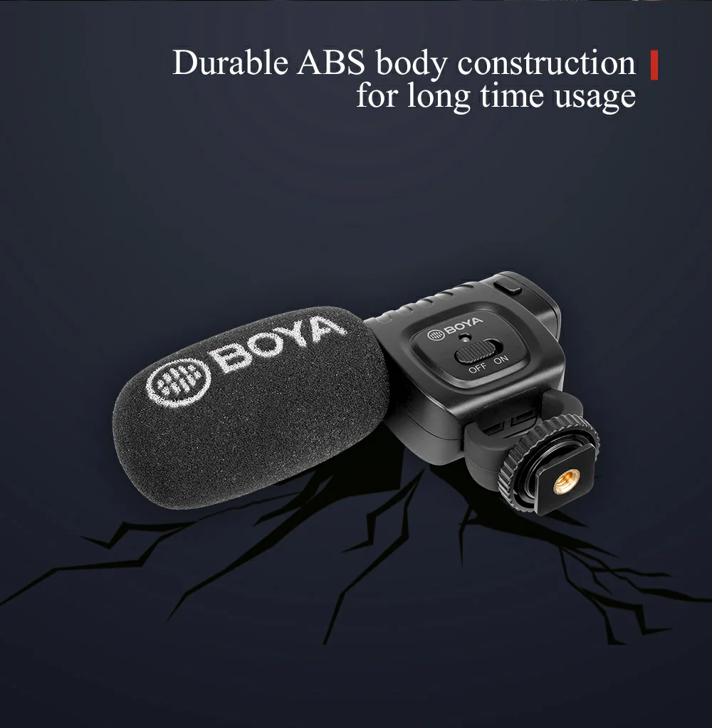 BOYA BY-BM3031 микрофон суперкардиоидный конденсаторный интервью емкостный микрофон камера видео микрофон для Canon Nikon sony DSLR видеокамеры