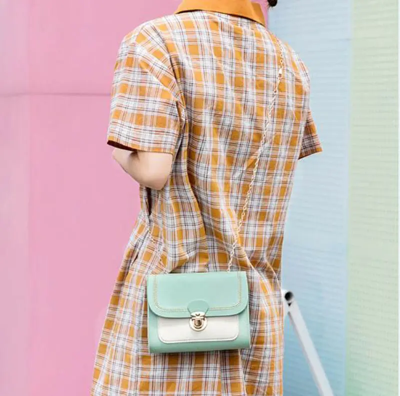 Женская кожаная сумка на плечо с цепочкой через сумка-мессенджер/BL1 | Багаж и