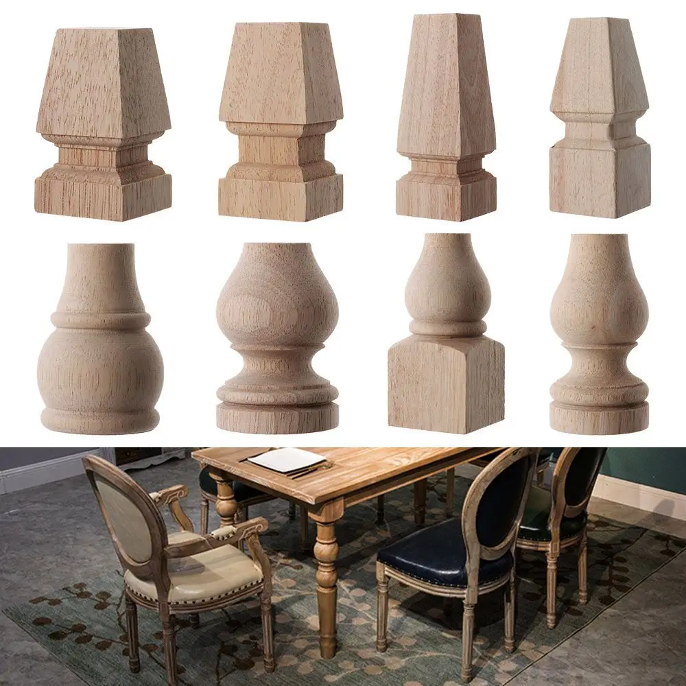 

Multi Styles Solid European Style Accessories Furniture Foot Legs Cabinet Seat Feets Home Decor Vintage Wood Carved
