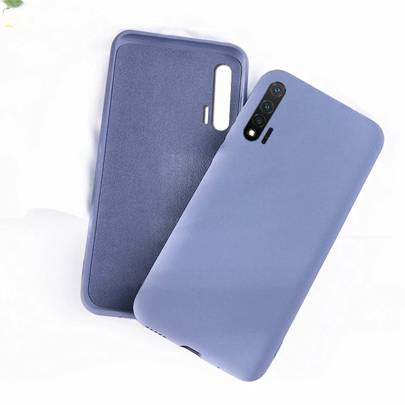 

For Huawei Nova 6 Case Cover for Huawei Nova 6 Phone Case Shell Funda Coque Soft Original Liquid Silicone Case For Huawei Nova 6
