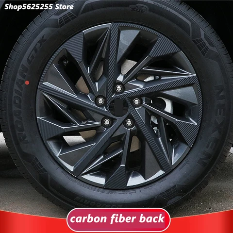 Защитная пленка из углеродного волокна для колеса наклейки втулки для Hyundai Tucson NX4 2021 2022