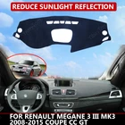 Чехол на приборную панель автомобиля для Renault Megane 3 III MK3 2008-2015 Coupe CC GT, защитный козырек от солнца, коврик на приборную панель, Автомобильный Ковер