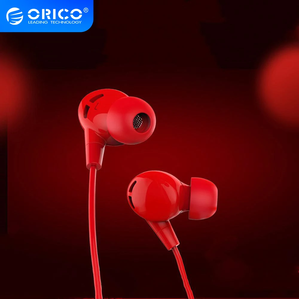 ORICO цветные музыкальные наушники в ухо стерео с басами гарнитура 3 5 мм микрофоном