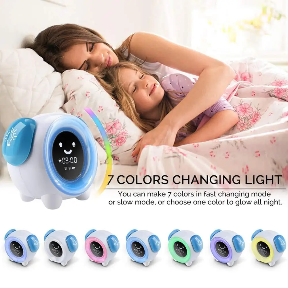 

2020 Hot sale Alarm Clock LED Digital Alarm Clock Artificial Sleep Sound Voice Control All-in-one Electronic Machine *P