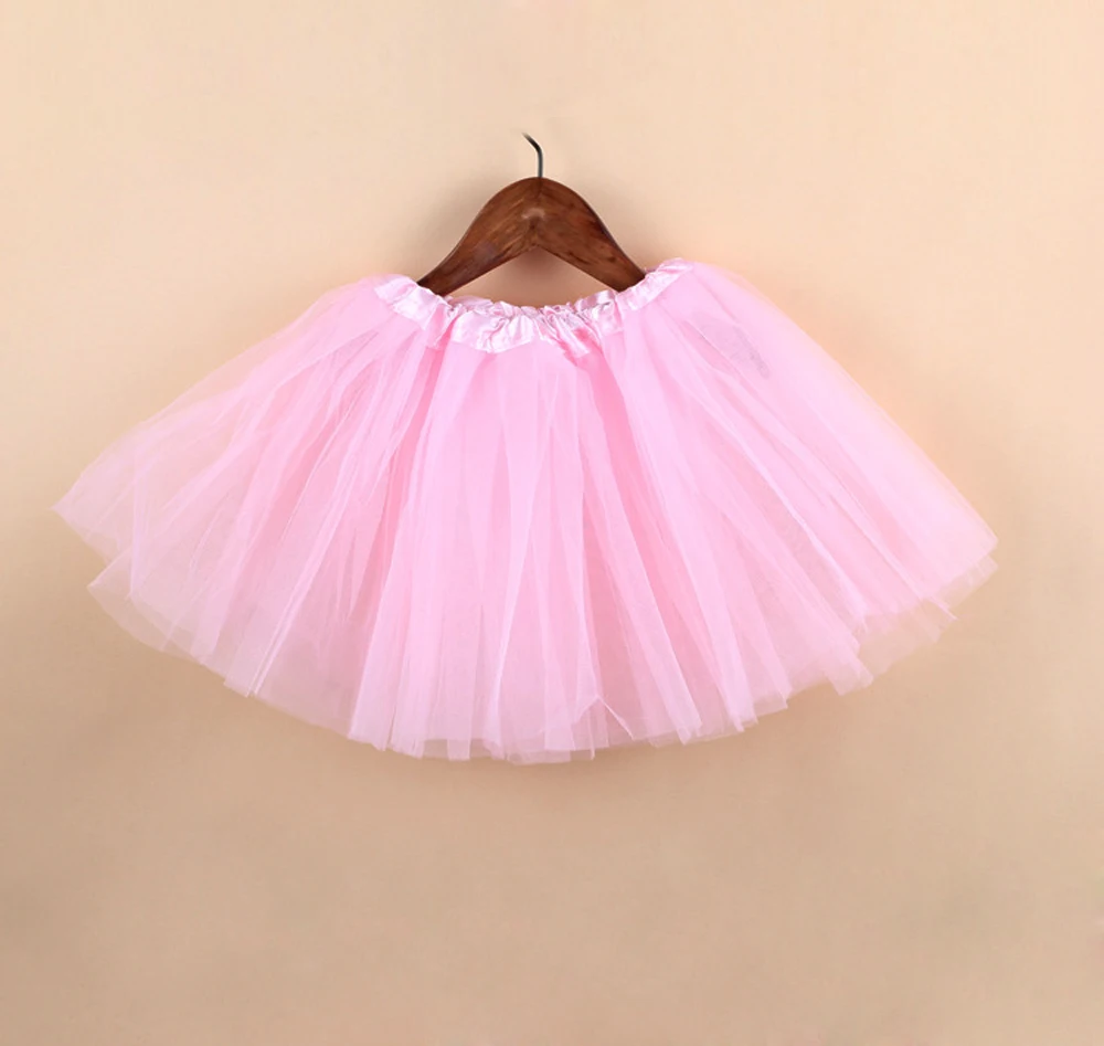 Kid Light Pink Женская юбка-пачка цвета радуги; Женская эластичная балетная танцевальная одежда; мини-юбка-пачка; Желтая фатиновая юбка Феи для мамы и дочки - Цвет: Kid Light Pink