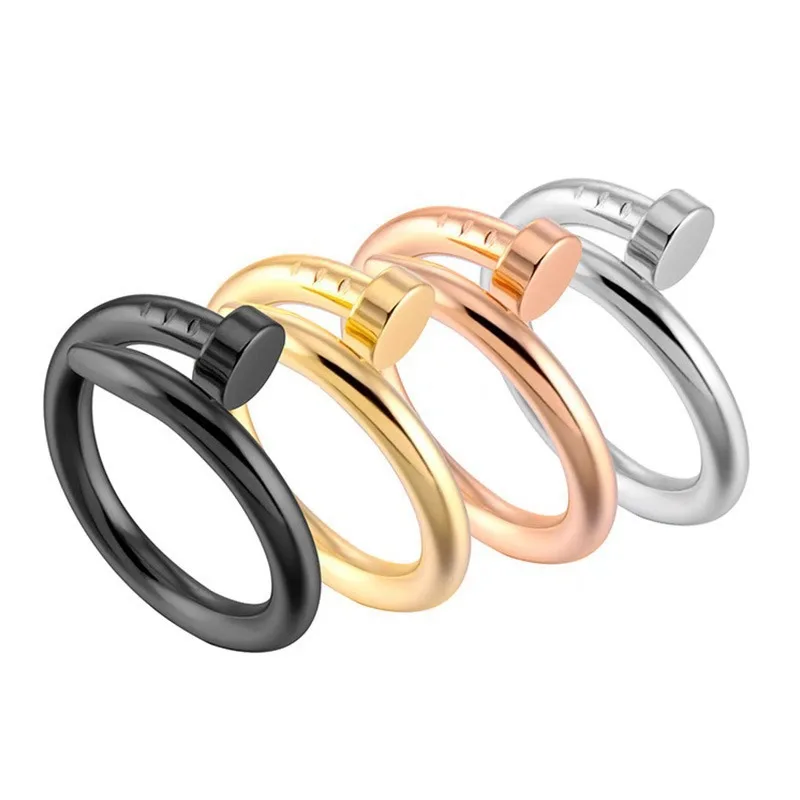 

Exquisite Titanium Steel 14k Real Gold Geometry Rings for Women Top Designer Jewelry Micro Inlay Zirconia Girls Party Gift