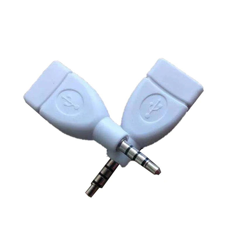 

Universal 3.5mm AUX Jack Audio Plug To USB 2.0mm Converter USB Aux Cable Cord For Car MP3 Speaker U Disk USB Flash Drive Adapter