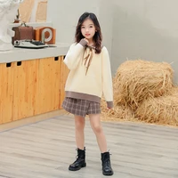 new girls sweater babys coat outwear 2022 o neck thicken warm warm winter autumn knitting pullover childrens clothing