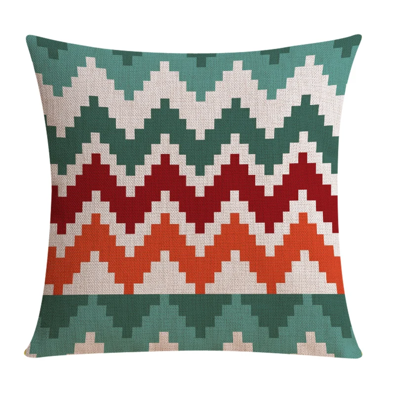 

2021 Geometric Cushion Cover Home Decor Red Decorative Pillows Covers