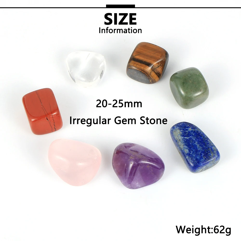 7 шт./компл. натуральные чакры неправильный драгоценный камень полированный