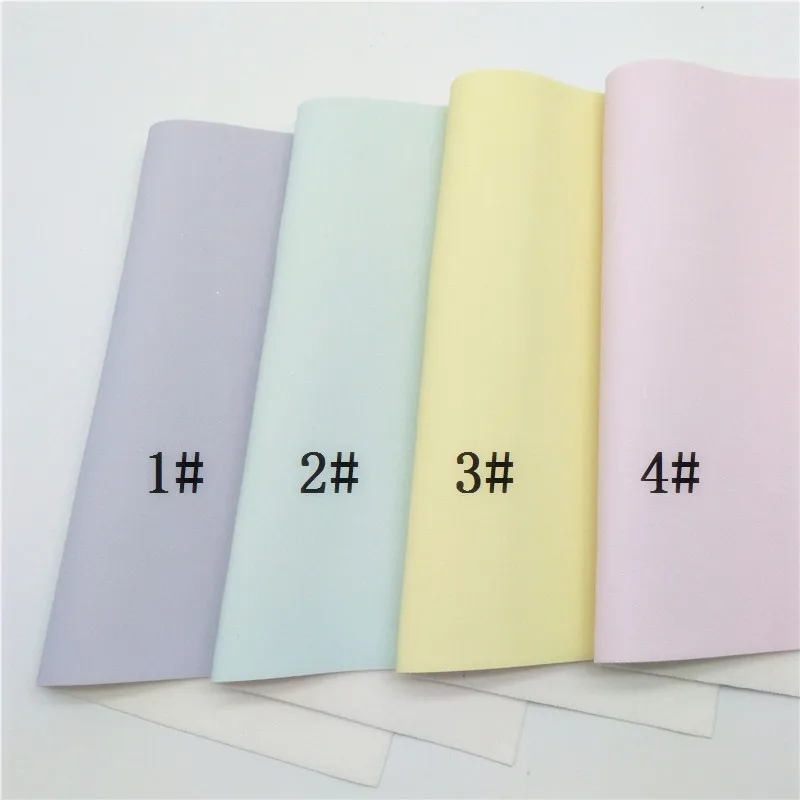 Пастельные цвета блестящая замша искусственная кожа Виниловая Ткань листы с