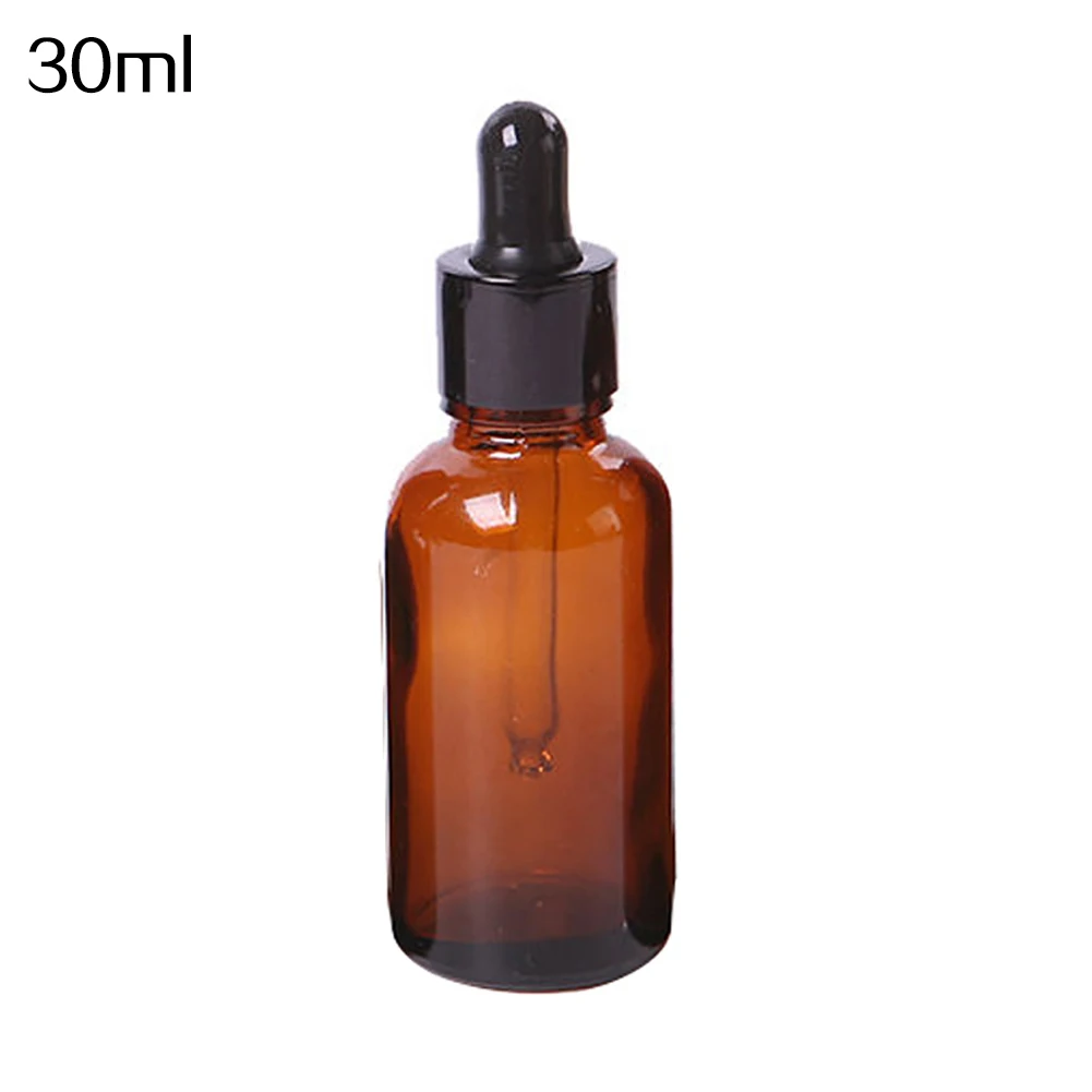 5ml-100ml Mini Amber Glass Liquid Reagent Bottle Eye Dropper Empty | Дом и сад
