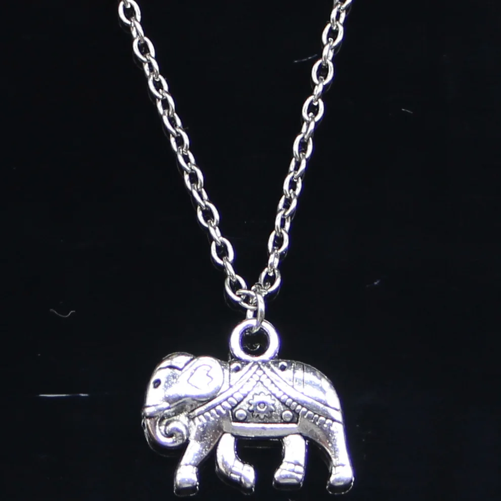 Новое модное ожерелье 16x20 мм тайское крепление подвески в виде слона короткое