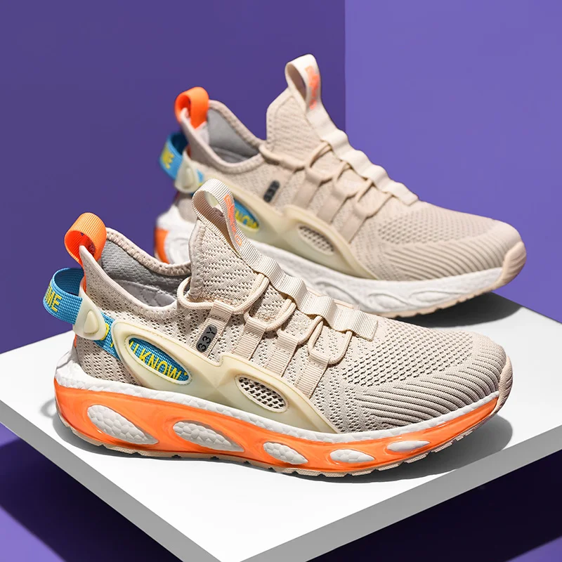 

Men Sneaker Shoes For Men Outsole Running 2021 Trending Walking Jogging Tennis Shoes Breathable Casual Sport Shoe