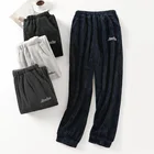 Размера плюс L-4XL мужские длинные брюки, теплые фланелевые штаны для сна, мужские Пижамные Штаны для сна, Пижама для мужчин