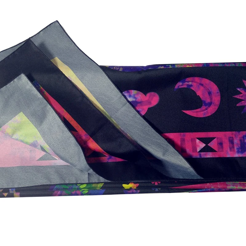 Фиолетовый горящий Солнечный психоделический гобелен с растением богемный