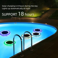 acmeshine solar swimming pool lights waterproof ip68 colorful leds floating ni mh 1800mah landscape swimming solar lamp