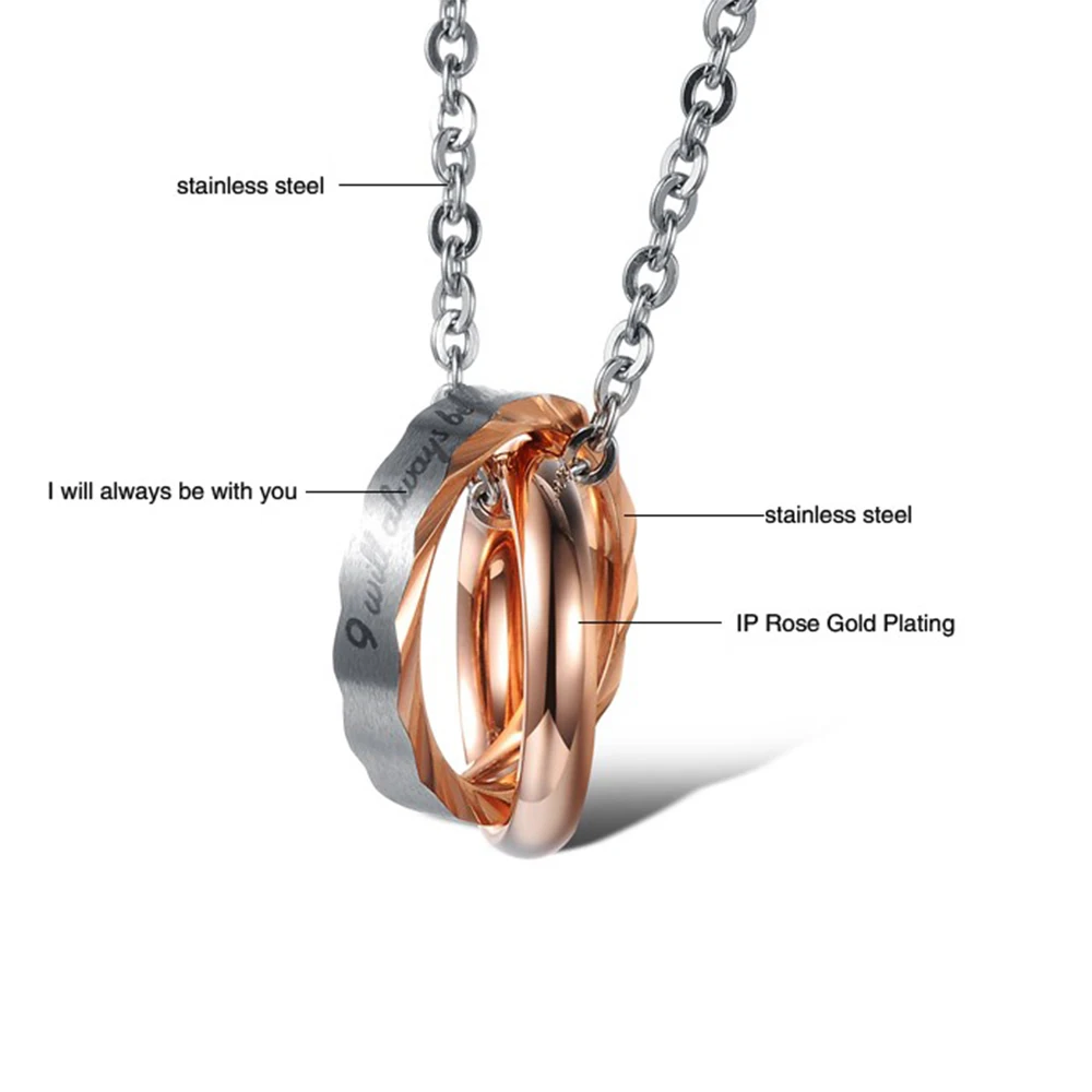 JHSL модные ювелирные изделия из нержавеющей стали романтические мужские и