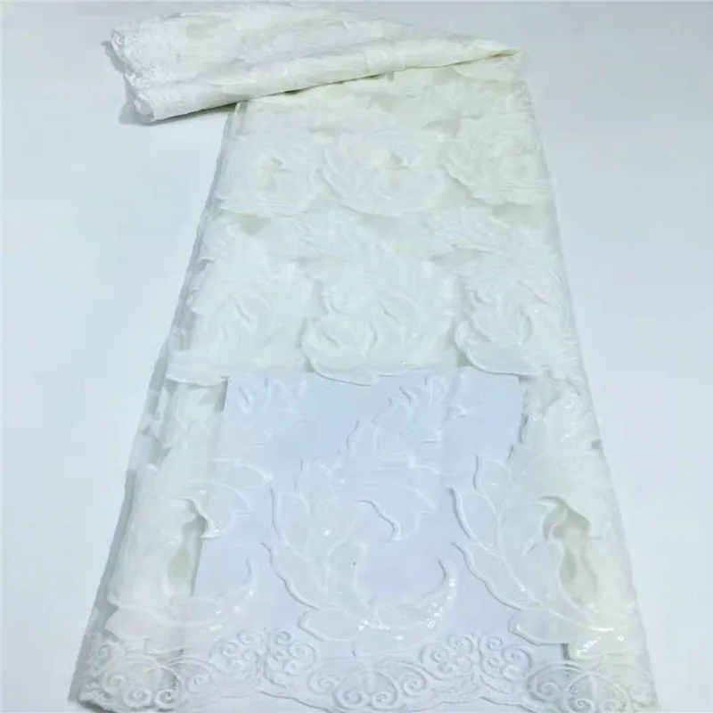 

Высококачественная кружевная ткань с блестками, новейшая африканская кружевная ткань для невесты, шифоновое кружево, нигерийская кружевна...