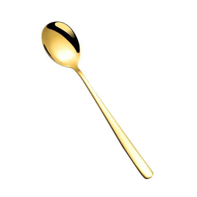 

Stainless Steel Cutlery Set CreativeGolden Cutlery Tableware Coffee Spoon Ice Cream Spoon Teaspoons