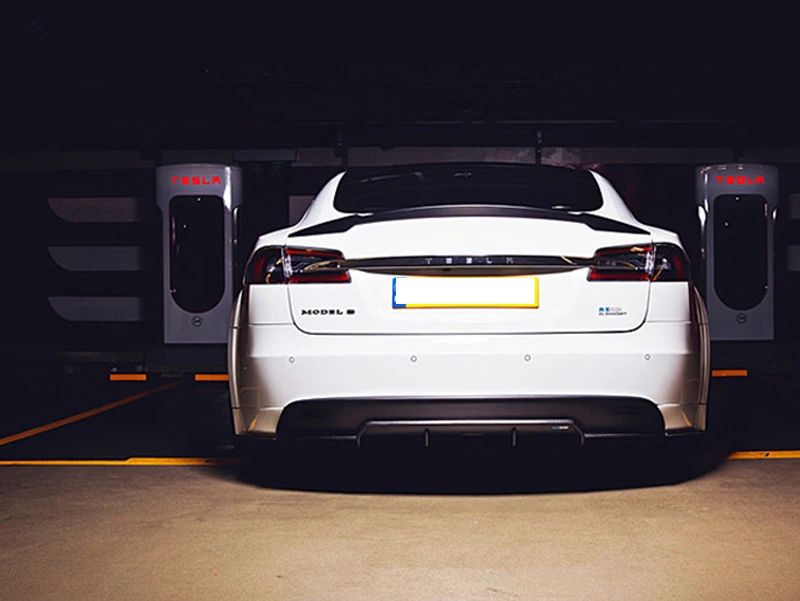 V-образное освещение из углеродного волокна для Tesla Model S Sedan 60 70 75 85 90 D P85D P90D P100D 2012 -