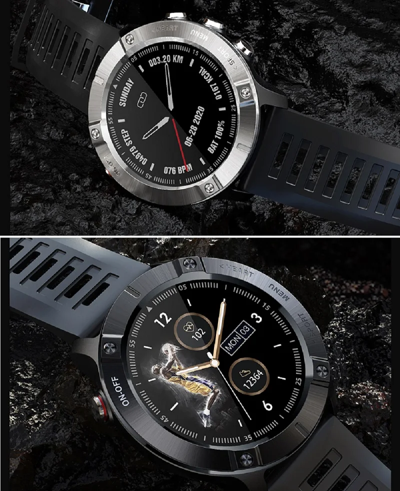 

MC01 Sports Smart Watch Sleep Monitoring Bluetooth 5.0 IP68 Waterproof AI Heart Rate Blood Pressure Oxygen Smartwatch 1.28 inch