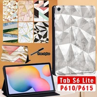 tablet case for samsung galaxy tab s6 lite 2020 10 4 inch sm p610 sm p615 pu leather stand protective shell cover