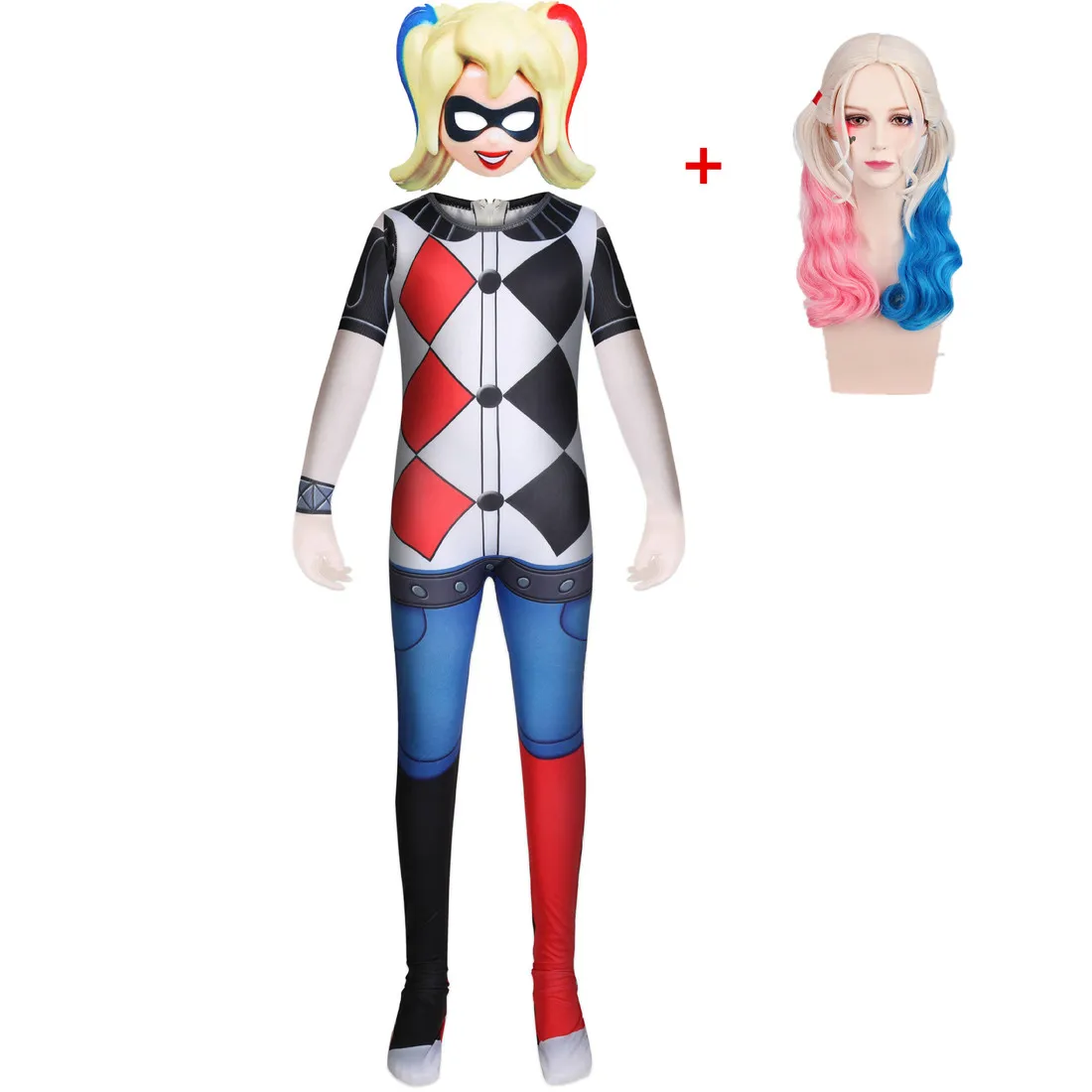 Самоубийство Harley Quinn костюм для Хэллоуина клоун женский Аниме Косплей