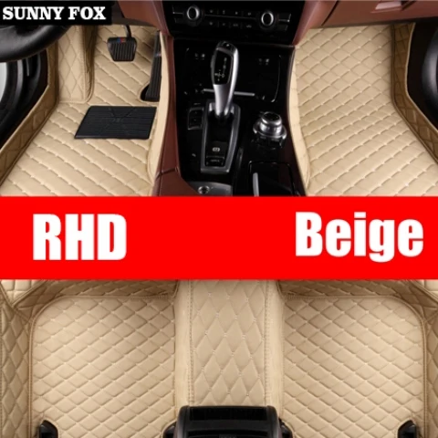 Правый руль/RHD для Chevrolet Camaro всепогодный 5D автомобильный Стайлинг водонепроницаемый ковер вкладыши(2010 - Название цвета: Beige