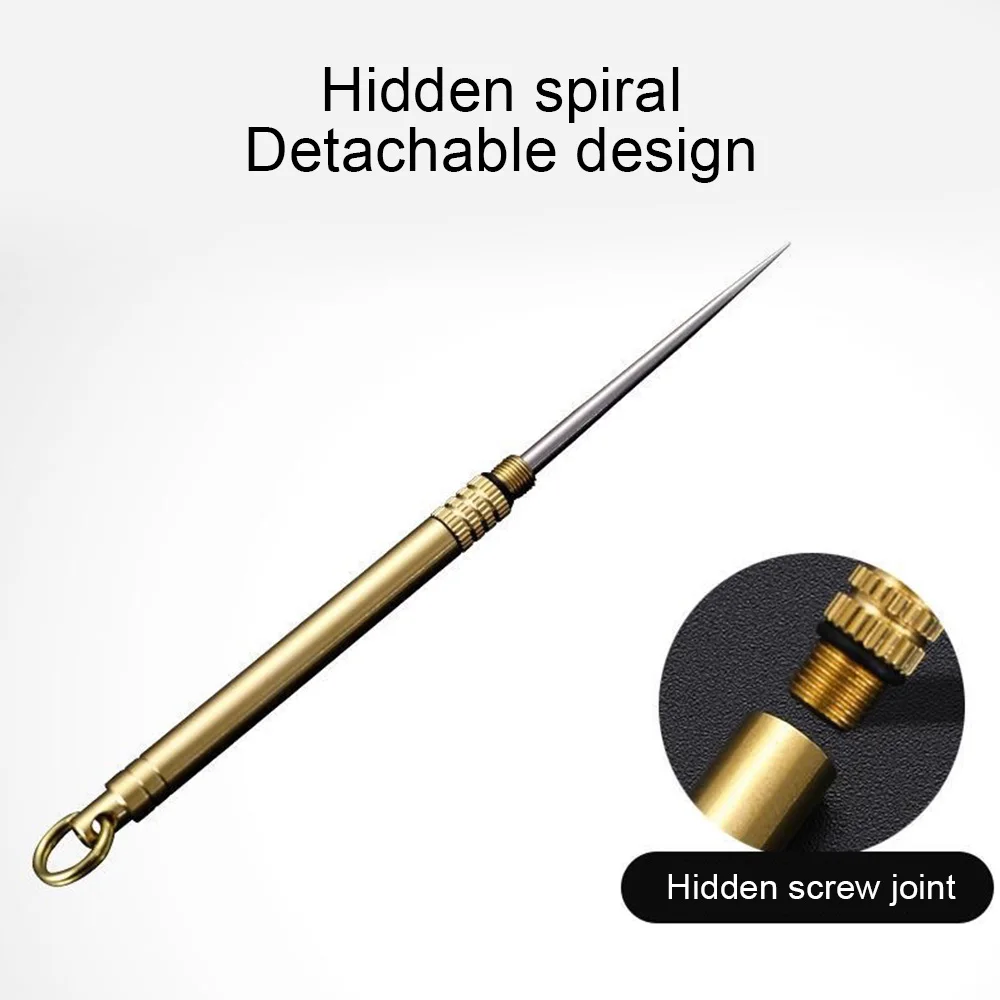 

Titanium Home Edc Portable Multi-Purpose Toothpick Bottle Fruit Fork Outdoor Camping Tool Toothpick Tube More Durable Than Floss