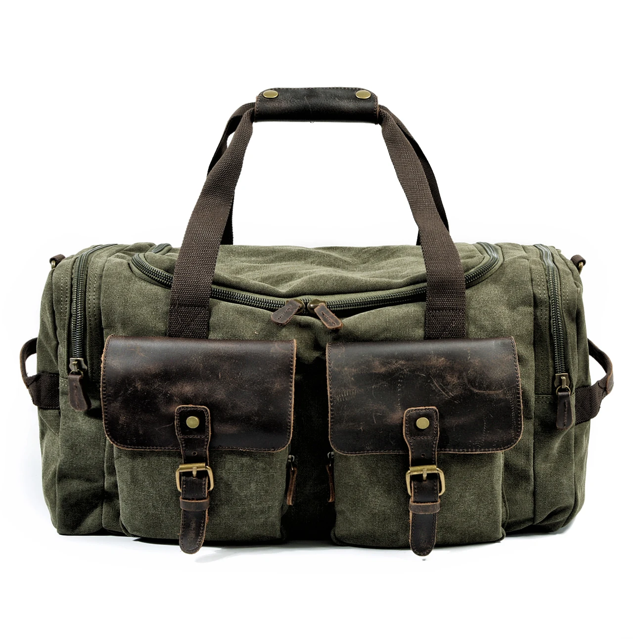 Retro canvas travel bag handbag men's business travel bag large-capacity travel sports fitness bag shoulder messenger bag