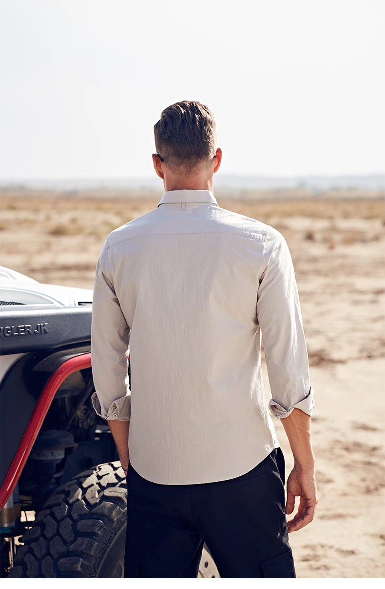 Enjeolon, Осень-зима, мужские повседневные рубашки, Camisa Masculina, длинный рукав, отложной воротник, рубашка, модная одежда, CX2541-1