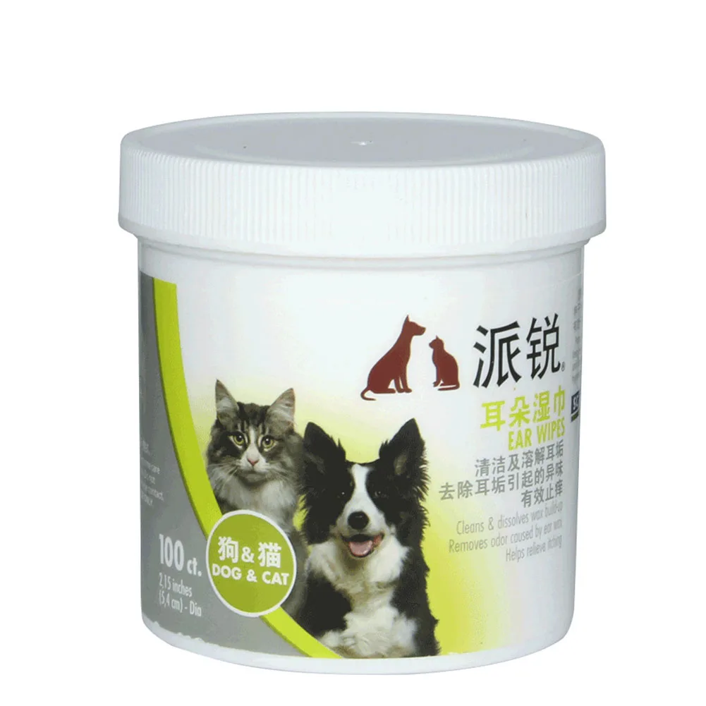 100Pcs Ear Wipes Non-woven Fabric Hygiene Cleaner Pet Gentle Stop Itching Non-irritating Health Dog Cat Disposable Otic Portable |
