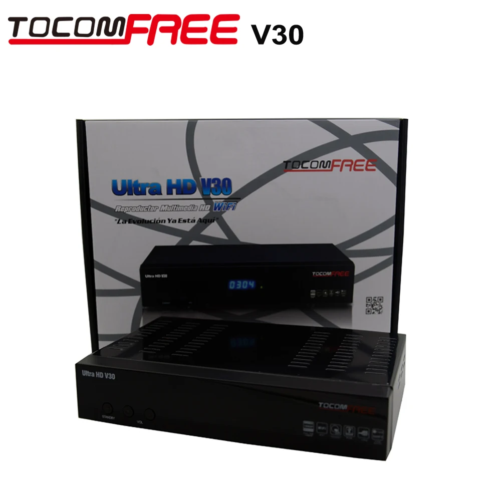 DVB-S2 Tocomfree V30 Ultra HD спутниковый ТВ приемник Поддержка Newcam Cccam JB200 турбо 8PSK тюнер автоматическое преобразование PAL/NTSC