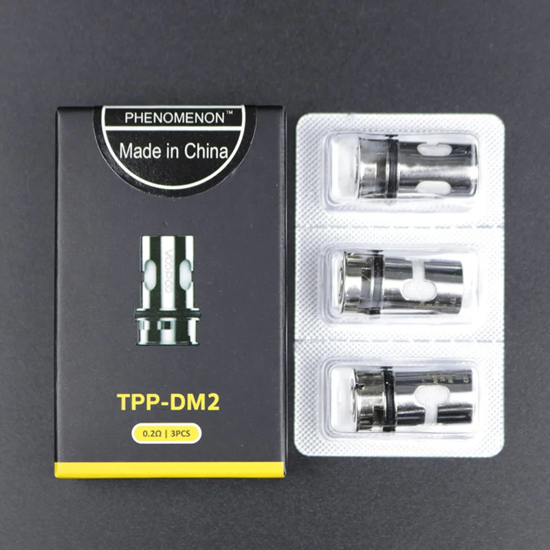 

3pcs/lot TPP Coil TPP-DM1 0.15ohm TPP-DM2 0.2ohm Replaceable Head Coil for VOOPOO DRAG 3 DRAG X Plus Pod Vape Kit