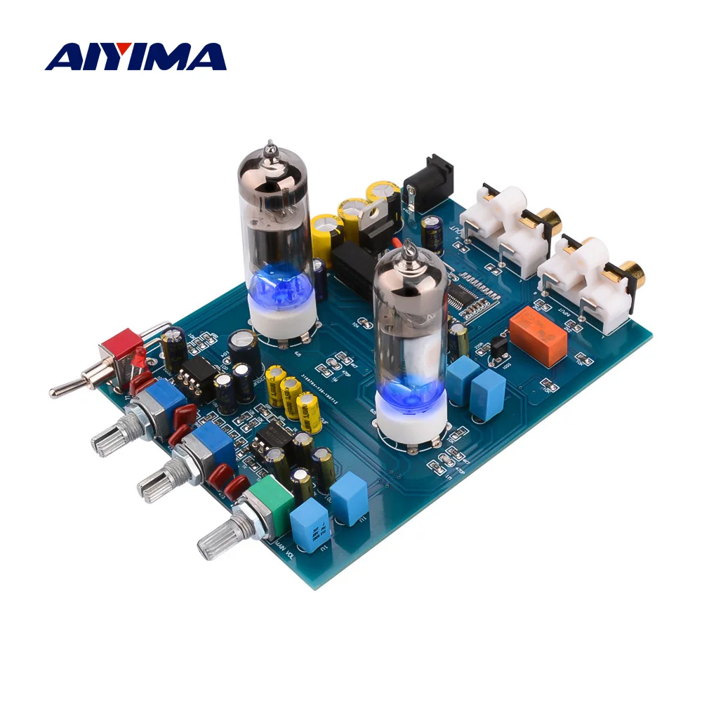 AIYIMA Bluetooth 6J5 ламповый предусилитель Tone Board NE5532 с басовым управлением и