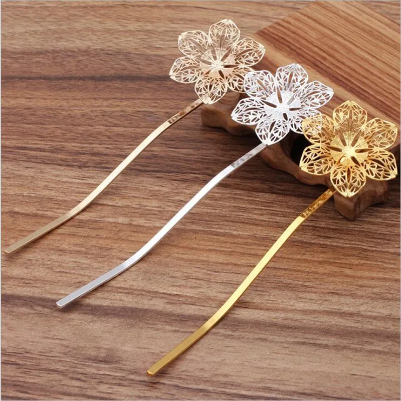 

Заколка для волос в виде цветка 42*133 мм, 5 шт.