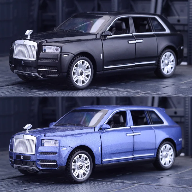 

Hot BYGLTY 1:32 Cullinan Metal Alloy Model Car Pull Back Toy Car Boy Gift Decoration Flash Car 6 Open Door