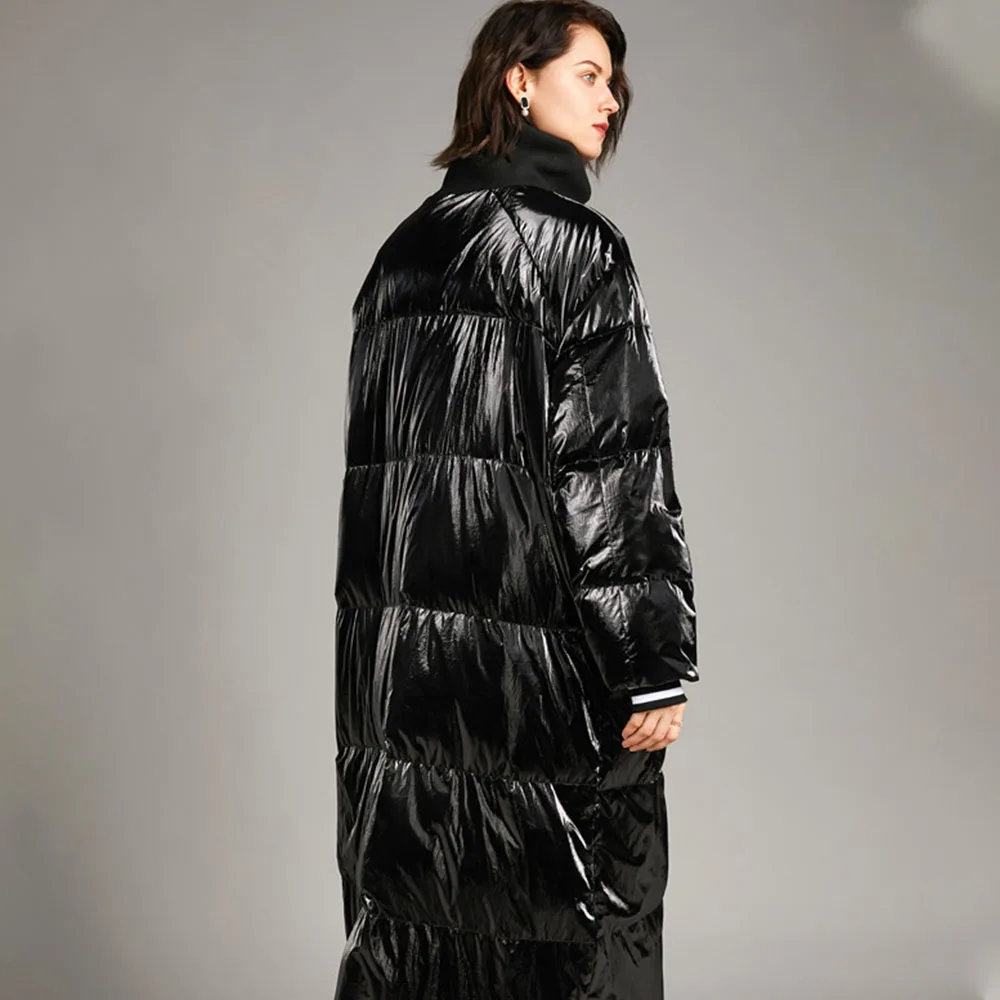 Women's Winter New High-Quality Parka Coat Fashion Long Coat Thick Hooded Warm White Duck Down Down Jacket Loose Oversized Coat