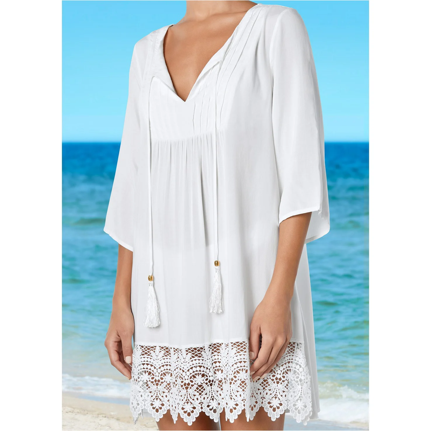 Пляжная одежда бикини накидка крючок для плетения кружева купальник Пляжное