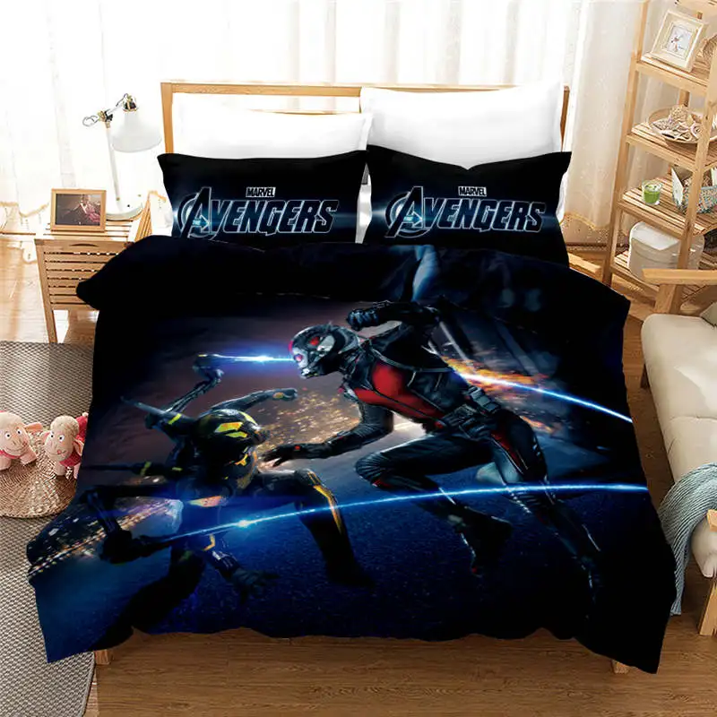 Комплект постельного белья marvel королевского размера декор для детской кровати